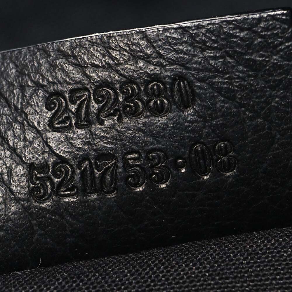 Gucci Denim Large Half Moon Hobo Black #254589G72B - Picture 7 of 12